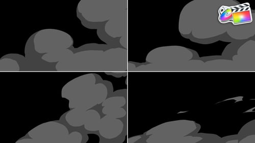 Dynamic Hand-Drawn Cartoon Smoke and Action FX Pack