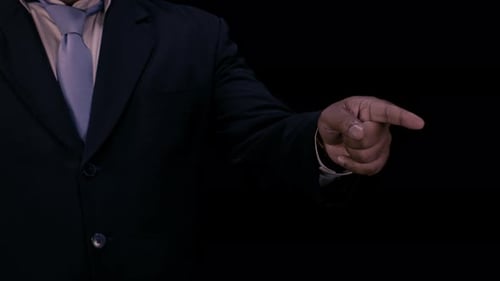 Biz Man Thumbs Up To Point