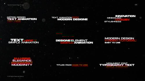 Clean Kinetic Typography Titles with Dynamic Animation