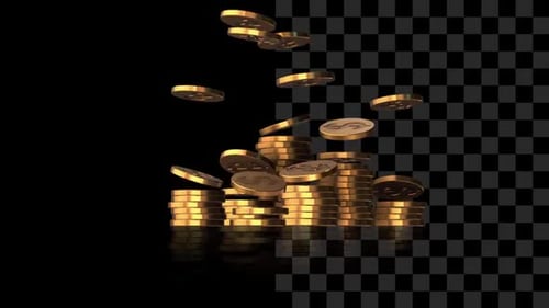 Pilha de moedas de ouro