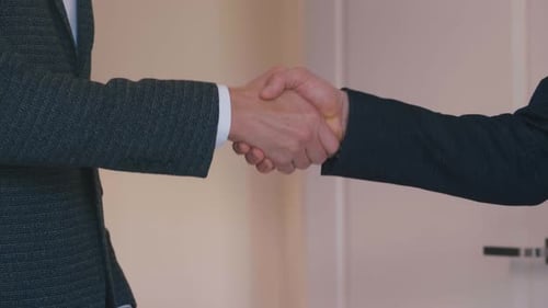 Business Handshake Close Up for Agreement and Partnership