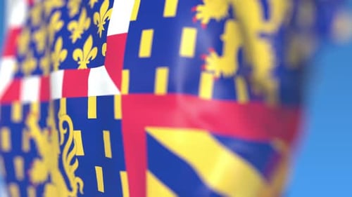 Animated 3D Waving Flags with Historical Heraldic Designs