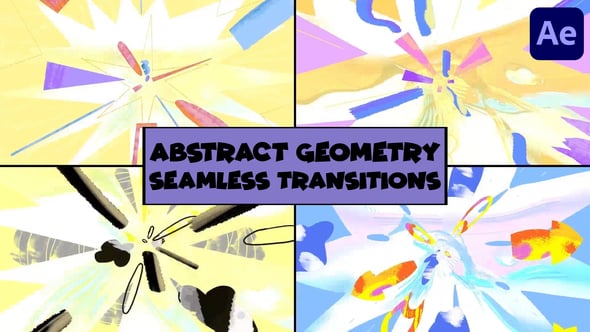 Abstract Geometry Seamless Transitions | After Effects, Elements ft ...