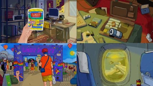 Vibrant Summer Festival Adventure Hand-Drawn Intro Animation