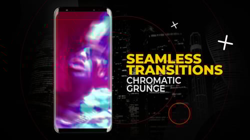 Dynamic Vertical Chromatic Grunge Transitions