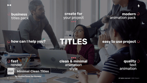 Minimal Clean Titles \ FCPX