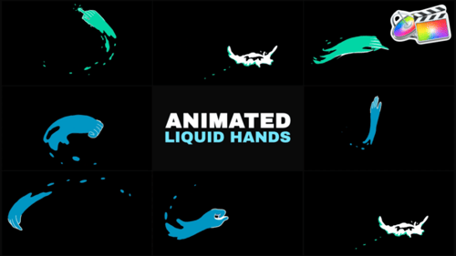Dynamic Liquid Hands Motion Graphics Animation Pack