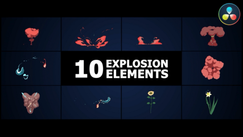 Combined Explosion Elements | DaVinci Resolve