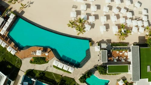 Swimming Pool with Sun Beds