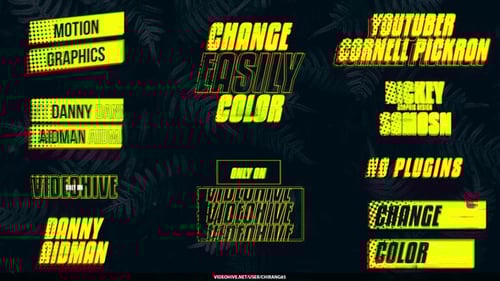 Dynamic Glitch Titles and Lower Thirds Pack