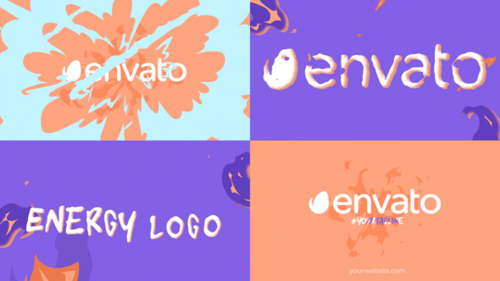 Energetic Fluid Splash Logo Reveal Animation