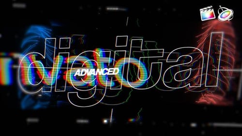 Big Data Glitch Logo Reveal