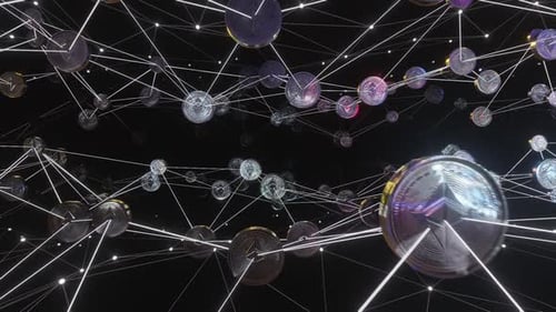 Digital Cryptocurrency Network with Ethereum Coins Loop