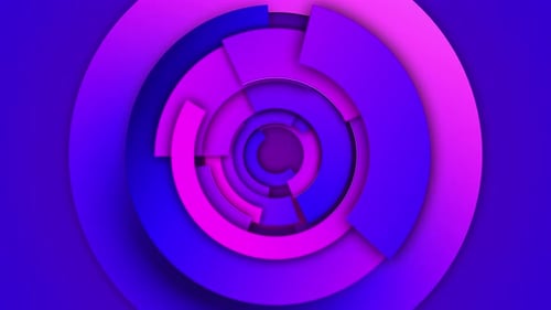 3D-abstrakter Kreis-Renderhintergrund