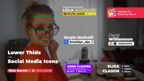 Lower Thirds with Social Media Icons | FCPX