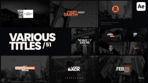 Dynamic Modern Text Animation Pack for Events and Business Titles