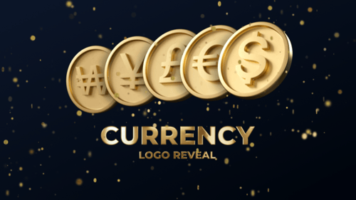 Currency Coins Logo Reveal