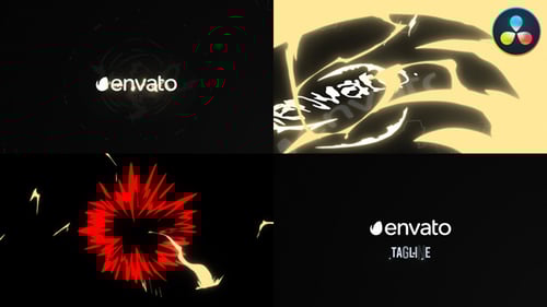 Cartoon Explosion Logo Opener for DaVinci Resolve