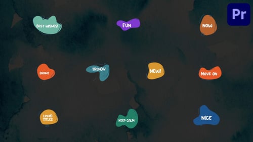 Dynamic Liquid Shape Text Animations