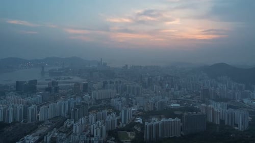 Hong Kong, China | The city from Day to Night as seen from the hill
