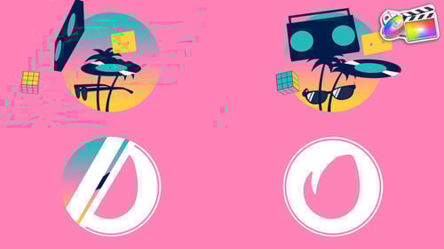 Summer 80s Logo for FCPX