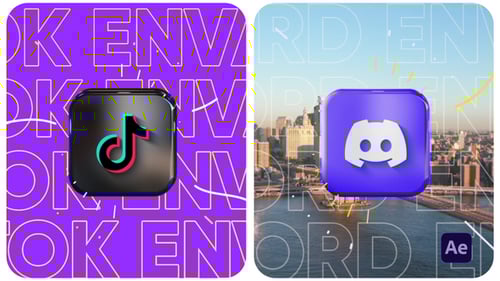 Overlay 3D Shape Logo Reveal