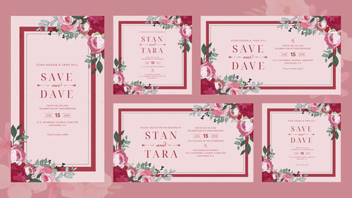 Bouquet Wedding Invitation