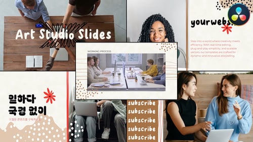 Portfolio Slides for DaVinci Resolve