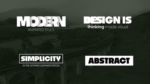 Modern Kinetic Typography Text Animations