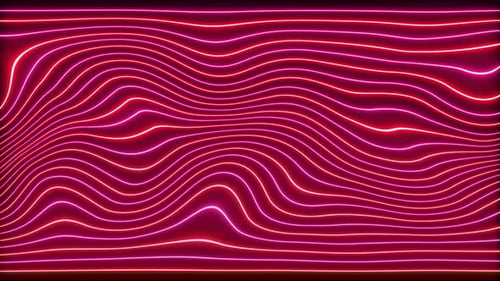 Fluid Abstract Neon Wavy Lines Background