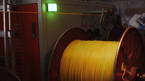 Cable Winding on Spool in an Automated Factory