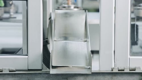 Advanced robotic machine manufacturing parts in an automated assembly line