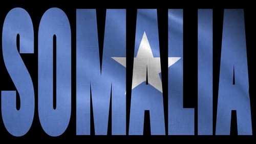 Somalia Flag Into Country Name