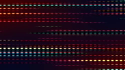 Abstract Digital Horizontal Dot Lines Loop Background