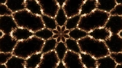 Vj Loop Gold Neon kaleidoscope