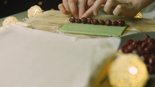 I Put the Preserved Cherries on the Green Dough