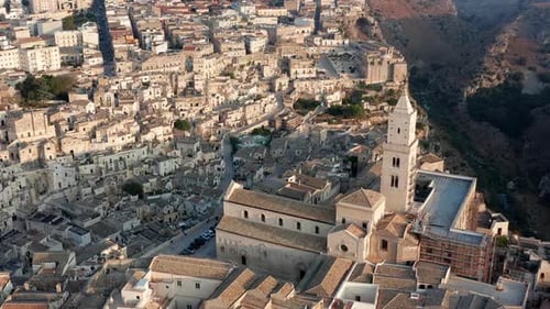 Aerial view of Matera
