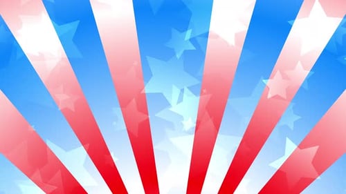 Dynamic Patriotic Background Animation with Red White and Blue Stars and Stripes