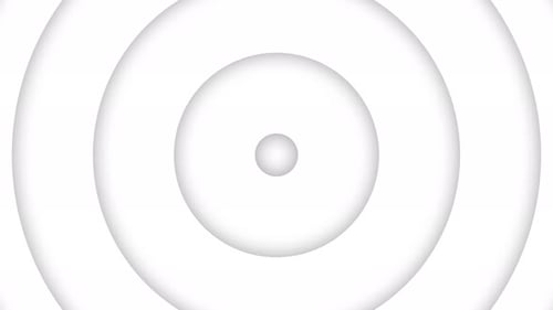 White circle paper art wave motion looping.