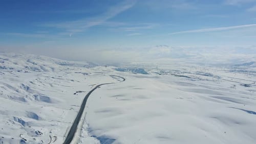 Winter Snowy Road