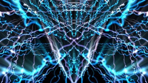 Abstract Electric Energy Flowing Lines Background Animation