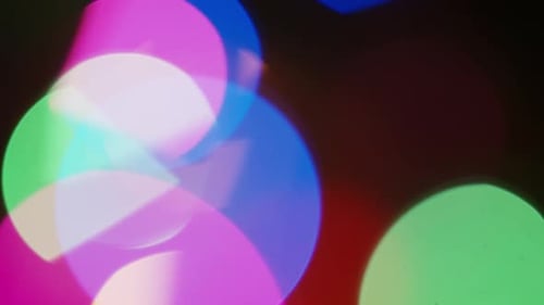 Macro Shot of Abstract Holiday Lights