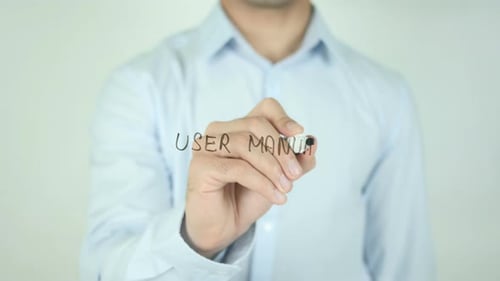 Writing User Manual on a Transparent Surface