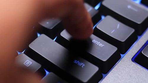 Computer Keyboard Press