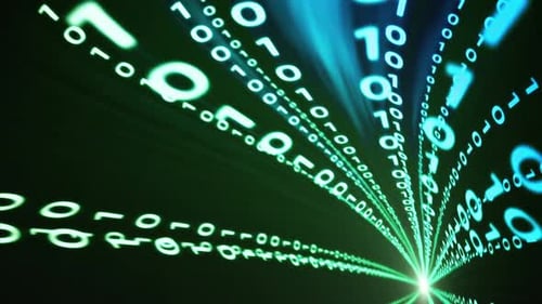 Représentation conceptuelle du code binaire. Parfait pour les applications liées à l'informatique.