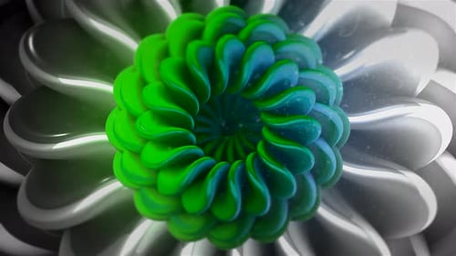 Fluid Abstract Petal Morphing Background Animation