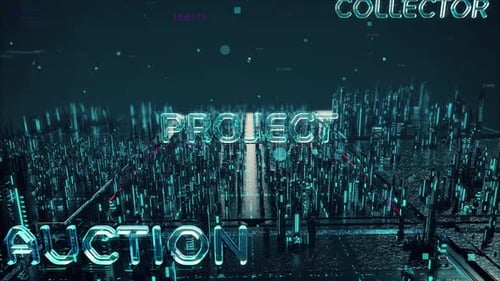 Futuristic Neon Digital Technology Title Animation