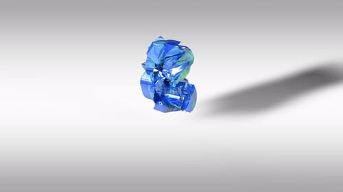 3d Blue Countdown