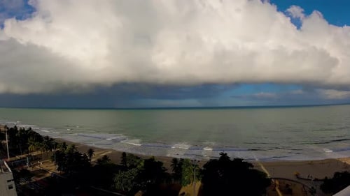 Clouds timelapse weather. Aerial cloudscape 4k time lapse.