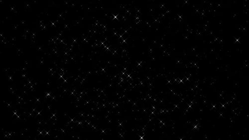 particules spatiales et étoiles scintillantes